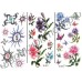 Временные татуировки в ассортименте Waterproof body tattoo stickers